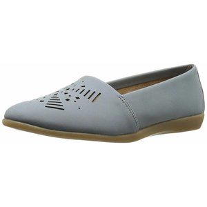 A2 By Aerosoles Womens Trend Right Mid Blue 453 Unique Comfort System Flats 11M